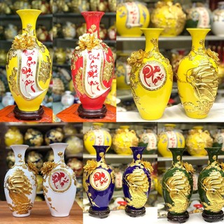 [🔥GIÀU SANG] Bình hút tài lộc, lọ hoa hút lộc bảo bình chữ phúc -  chữ lộc - thuận buồm xuôi gió - vinh hoa phú quý