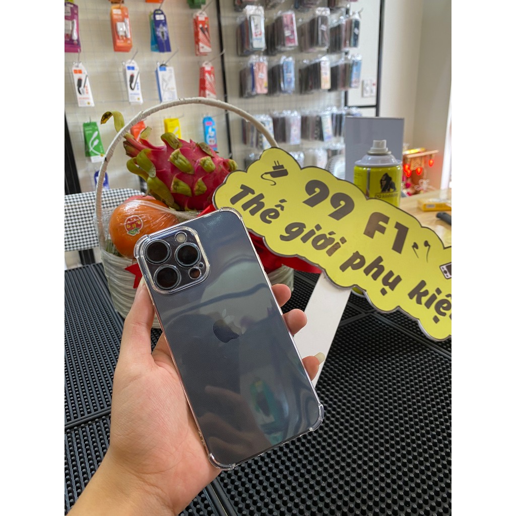 Ốp lưng iphone TPU Silicon Mềm Bảo Vệ Bốn Góc Màu Trong Suốt Siêu Chống Sốc