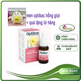 Men vi sinh optibac drop hồng cho bé