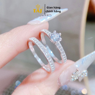 Nhân đôi bạc nhỏ xinh, Nhẫn cặp cho nam và nữ Bạc ta-Bạc TAJ