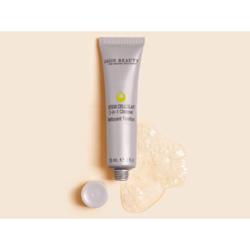 Sữa rửa mặt hữu cơ Juice Beauty Stem Cellular 2 in 1 Cleanser 15ml