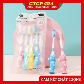 Set 4 bàn chải đánh răng hình thú cho bé cute