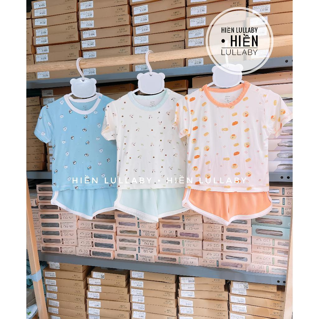 bộ quần áo Modal cộc tay cho bé 0-4tuổi Mompa