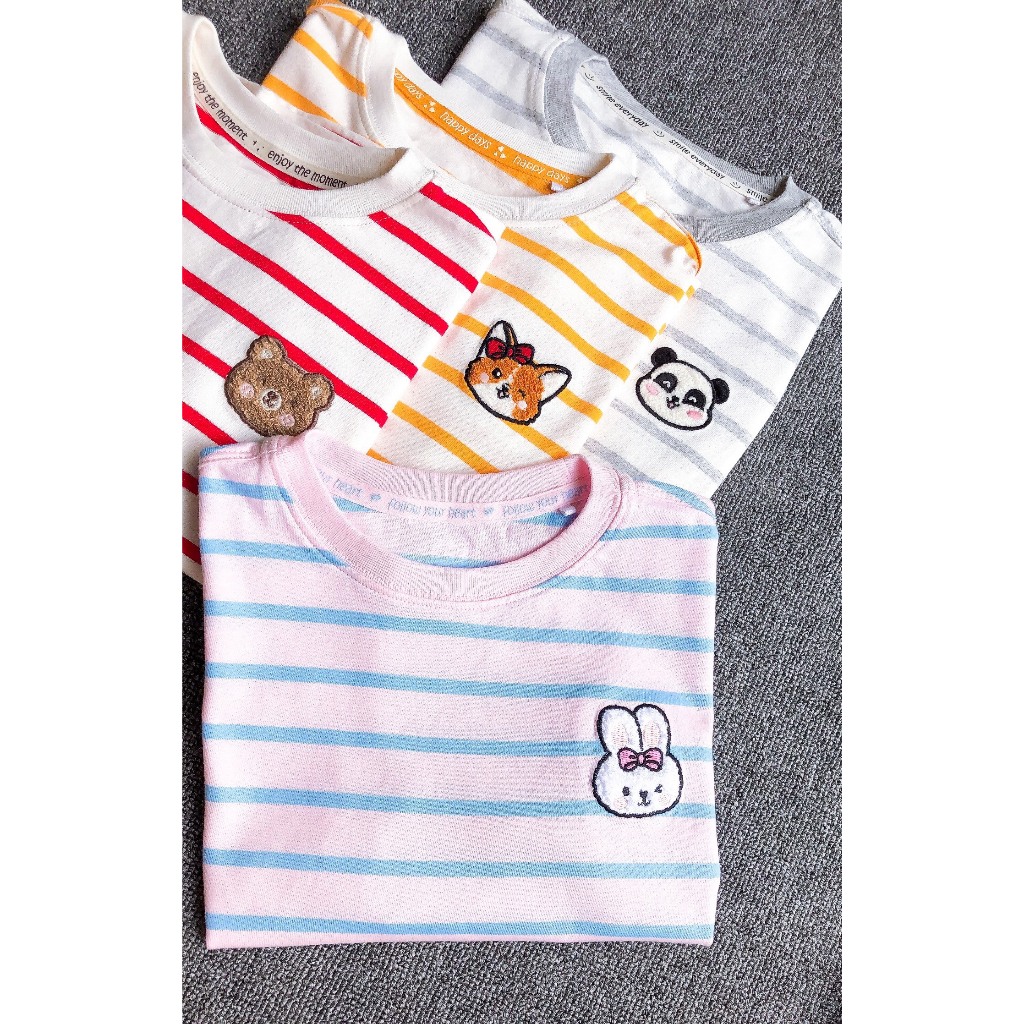 Áo thu đông bé trai bé gái logo động vật