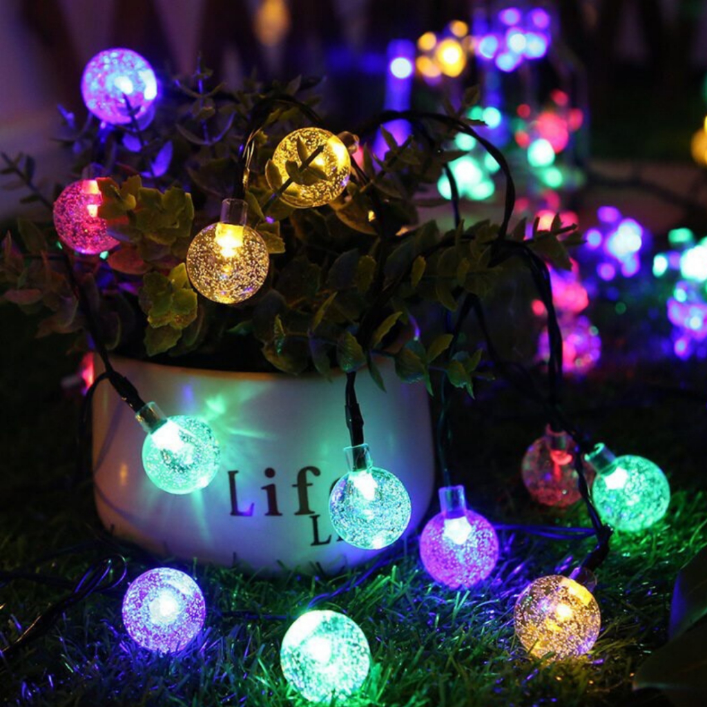 Dây đèn LED BI BỌT Trang trí 10m - 38 bóng Đủ màu RGB và màu Vàng