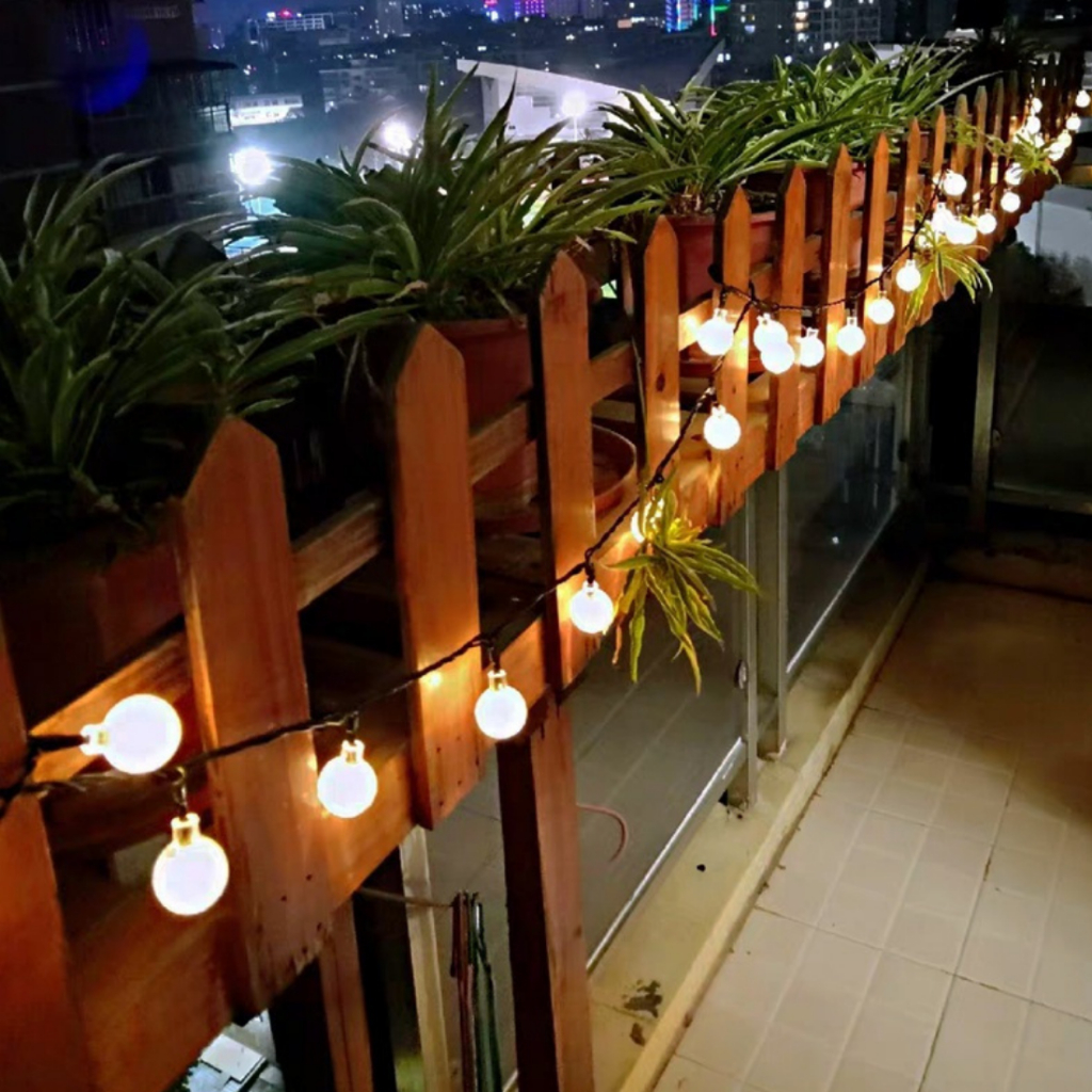 Dây đèn LED BI BỌT Trang trí 10m - 38 bóng Đủ màu RGB và màu Vàng