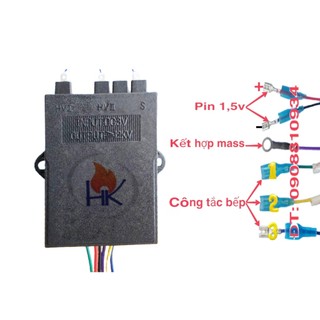Ic đánh lửa bếp gas đôi Sunhouse / Ic bếp ga âm 3 lò ghim giắc