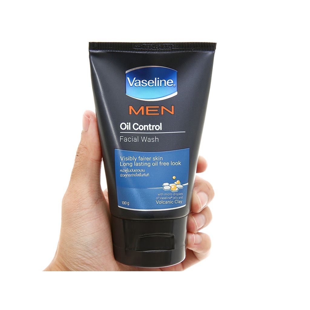 VASELINE MEN Gel rửa mặt kiểm soát dầu tuýp 100g