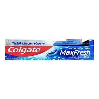 Date mới colgate kem đánh răng maxfresh tuýp 225g | 230g tặng kèm bàn chải lông tơ
