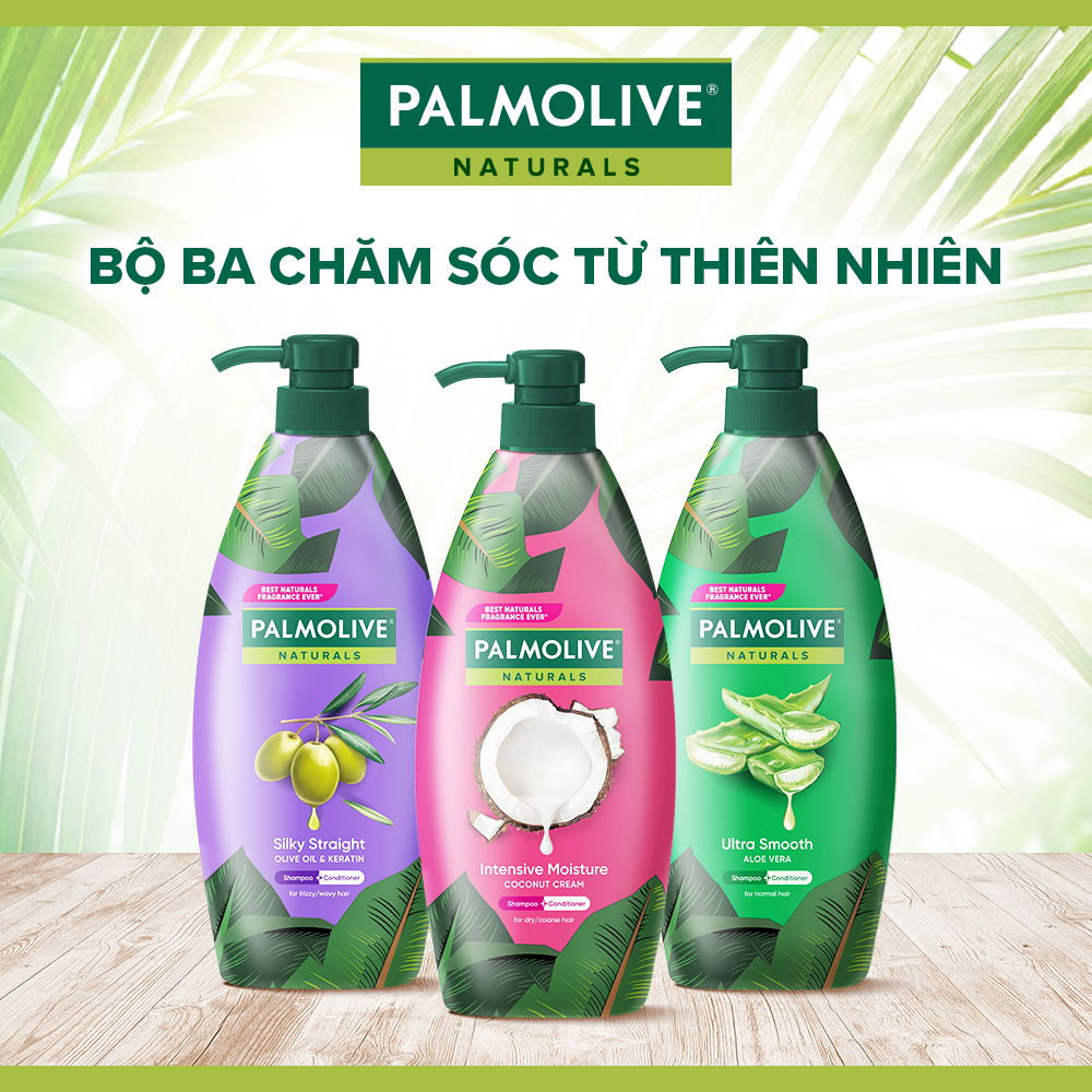 Mẫu mới CHÍNH HÃNG PALMOLIVE DẦU GỘI XẢ 2in1 CHIẾT XUẤT THIÊN NHIÊN CHAI 600ML