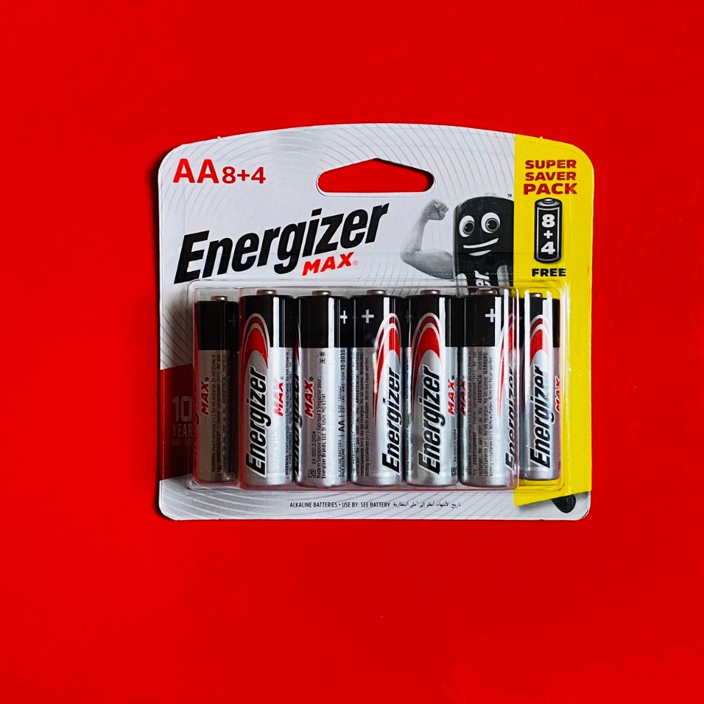 Pin Tiểu AA Energizer max vỉ 12 viên