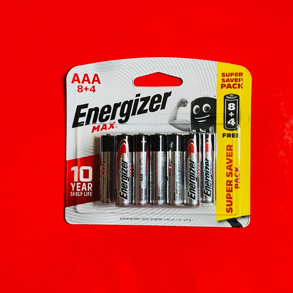 Pin Đũa AAA Energizer max vỉ 12 viên