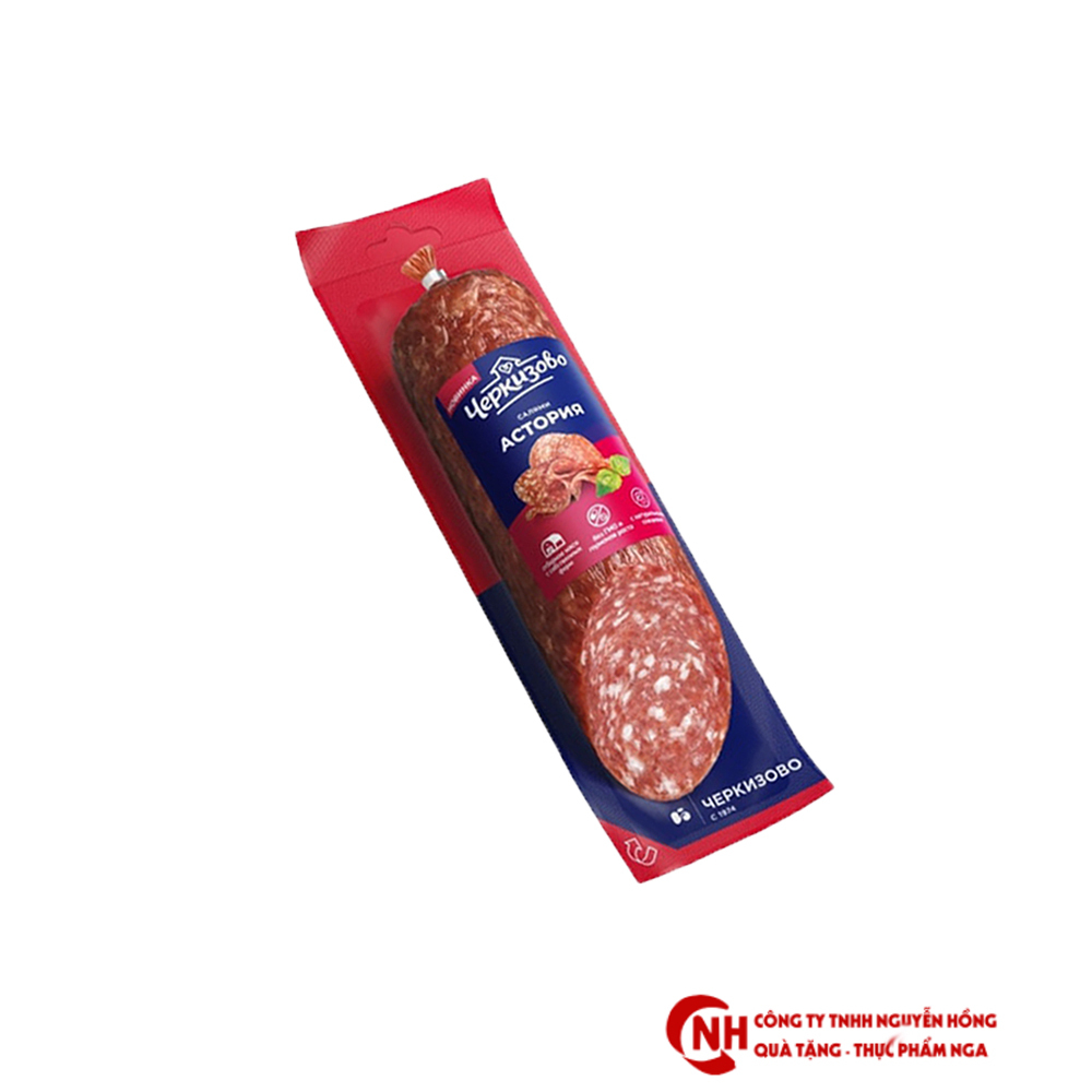 Xúc xích salami hun khói Chekizobo , lạp xưởng khô Nga 300g