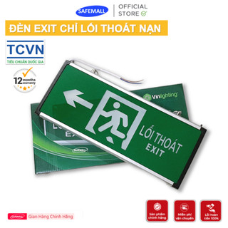 Đèn exit chỉ lối thoát hiểm Tiêu chuẩn PCCC Vin lighting đèn chỉ hướng thoát nạn thời gian sáng trên 120 phút - SAFEMALL