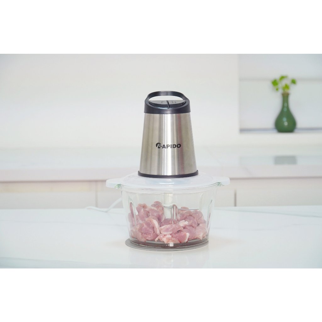 Máy xay thịt đa năng Rapido RMC-300 cối thủy tinh dung tích 2L công suất 300W bảo hành 12 tháng