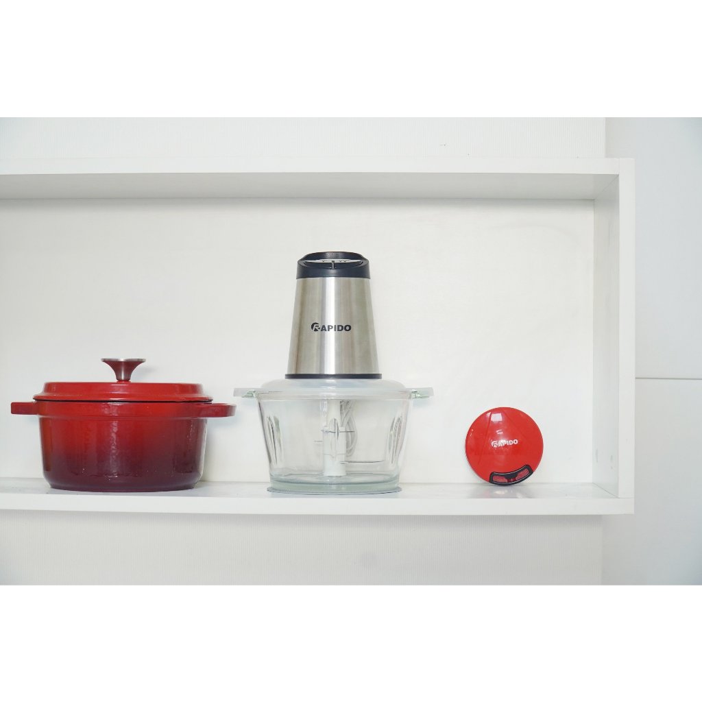 Máy xay thịt đa năng Rapido RMC-300 cối thủy tinh dung tích 2L công suất 300W bảo hành 12 tháng