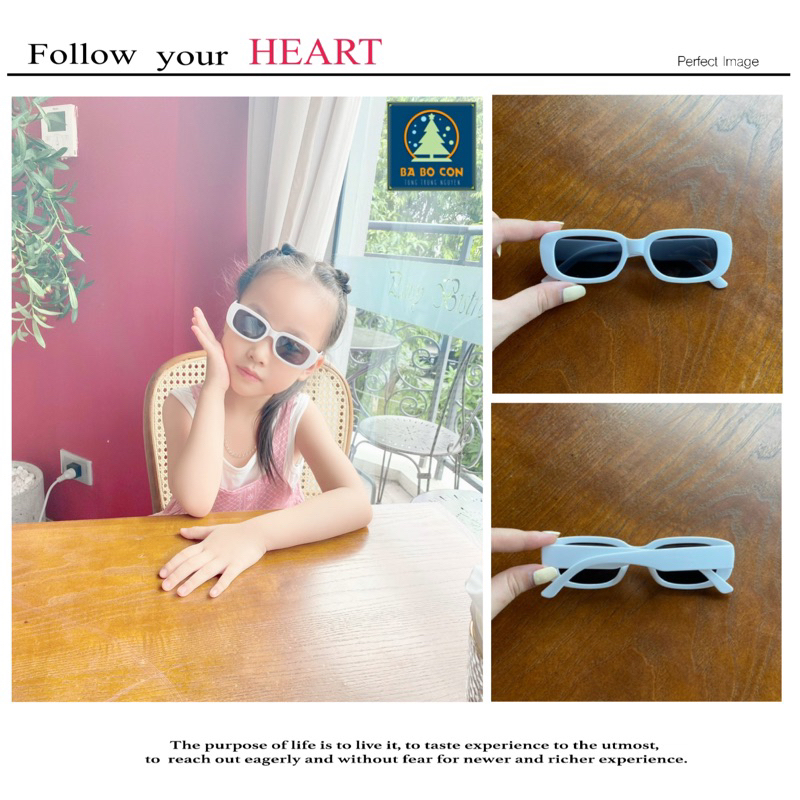 Mắt kính trẻ em Shein size 4-8 tuổi, chuẩn Authentic có mail mua hàng tại web