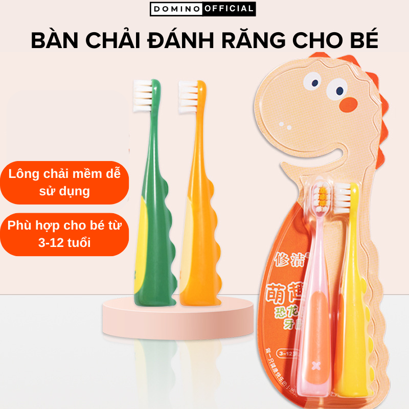 Bàn Chải Đánh Răng Domino Dành Cho Bé Mềm Mịn Siêu Đáng Yêu