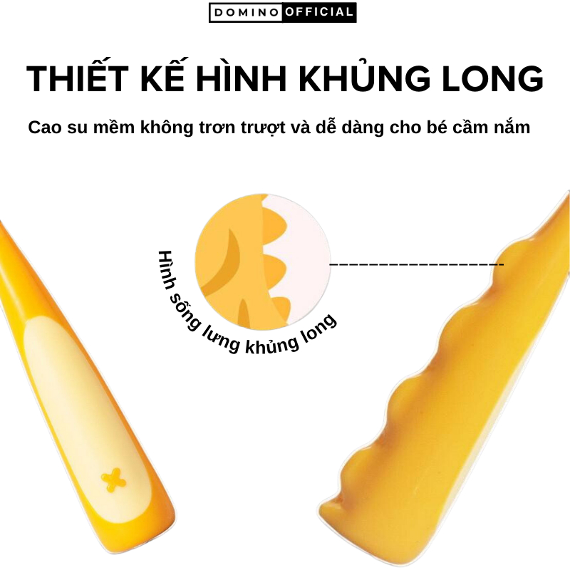 Bàn Chải Đánh Răng Domino Dành Cho Bé Mềm Mịn Siêu Đáng Yêu