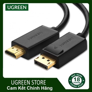 Cáp Chuyển Từ Displayport Sang HDMI Full HD Ugreen DP101 Chính Hãng - Cáp CHỈ TRUYỀN 1 CHIỀU