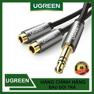 Cáp chia 1 cổng audio 3.5mm ra 2 cổng ugreen 10532 chính hãng