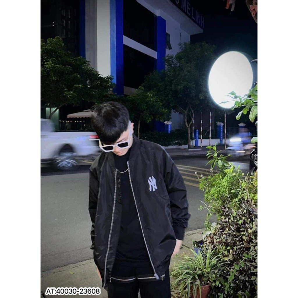 Áo Khoác Gió 2 Lớp MLB NY Chất Dù Cao Cấp Bản Xịn Phong Cách Boy Phố Hottrend 2023