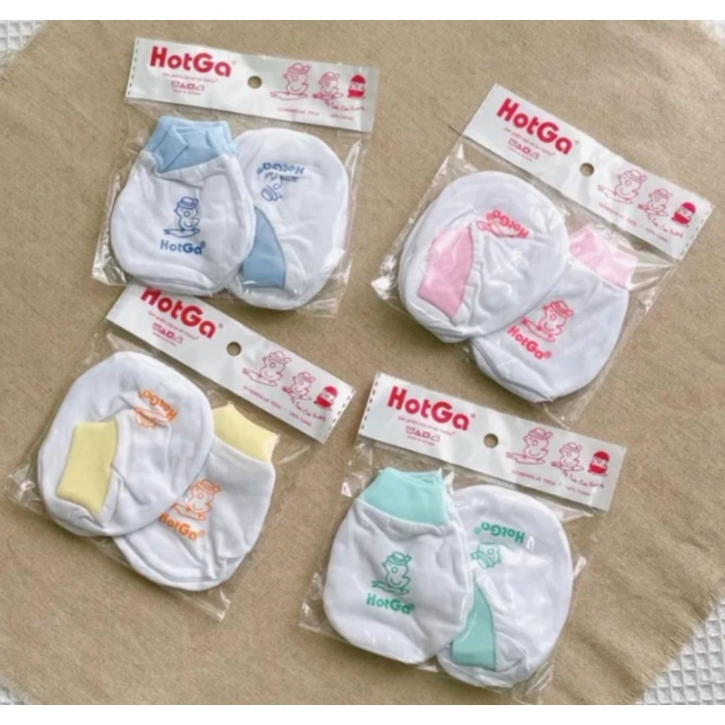 Set Bao Tay Bao Chân Thun Cho Bé Sơ Sinh Chất Cotton