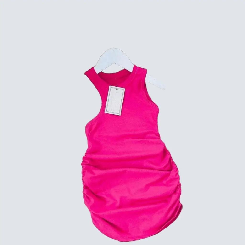 Váy Đầm body sành điệu cho bé gái, chất thun 100% cotton - Socnaukids (220609)