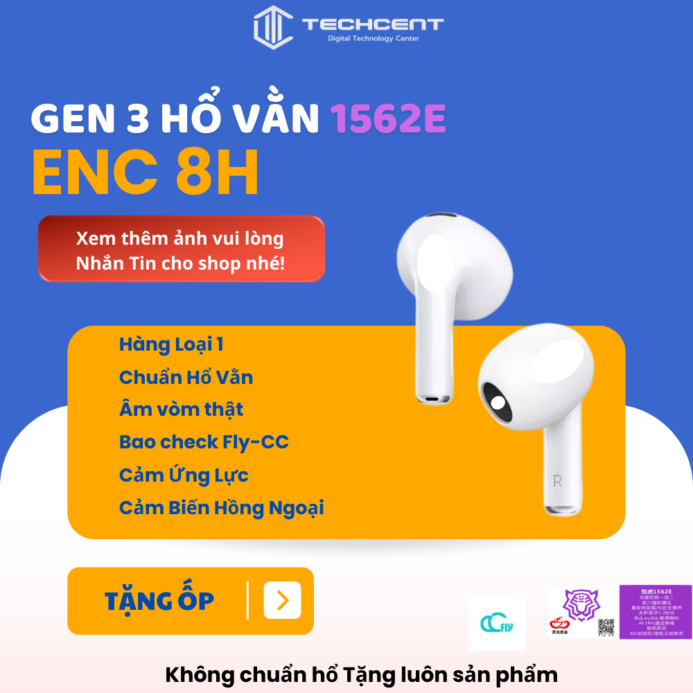 Tai Nghe Earldom Louda Gen 3 1562E ENC - Âm Vòm - Pin 8H - Cảm Ứng Lực
