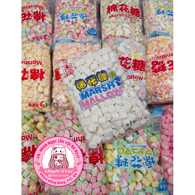 Kẹo Bông Marshmallow Trắng 1 KG