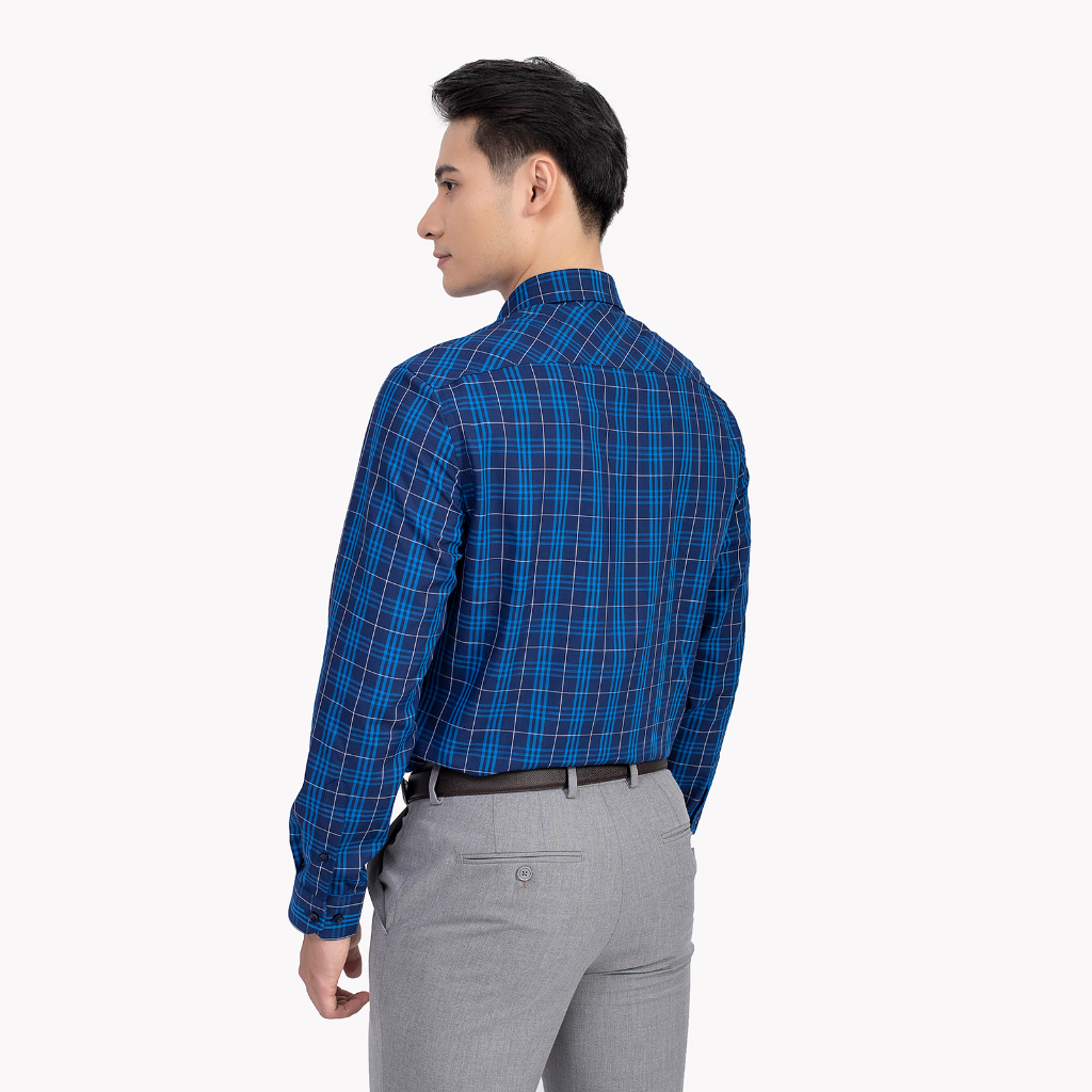 Áo sơ mi dài tay nam Aristino sợi tre form slim  ALS35701