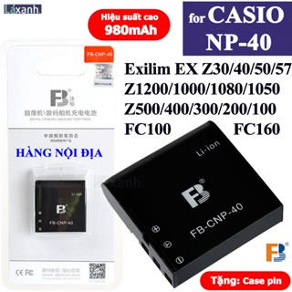 Casio NP-40 | Pin và sạc máy ảnh FB Casio np40 Exilim EX Z1000 Z650 Z600 Z500 Z400 Z300 Z200 Z100 Z10 P700 FC100 Z850