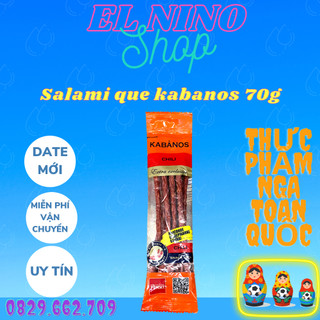 Salami que hun khói Kabanos 70g , Đồ ăn vặt khô nhập khẩu Nga