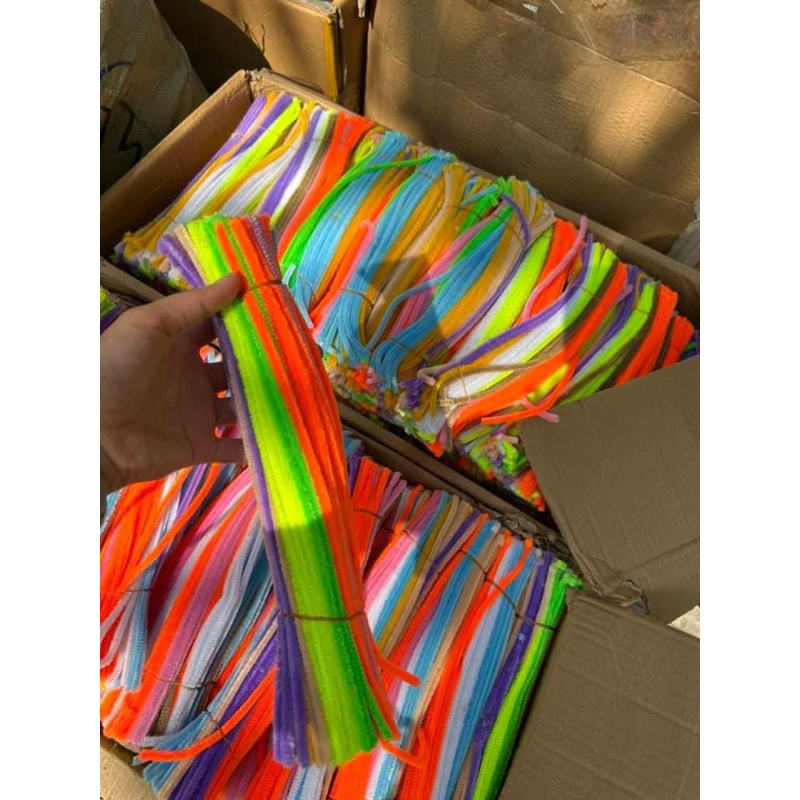 100 cành kẽm nhung, kẽm lông làm hoa, trang trí uốn hình