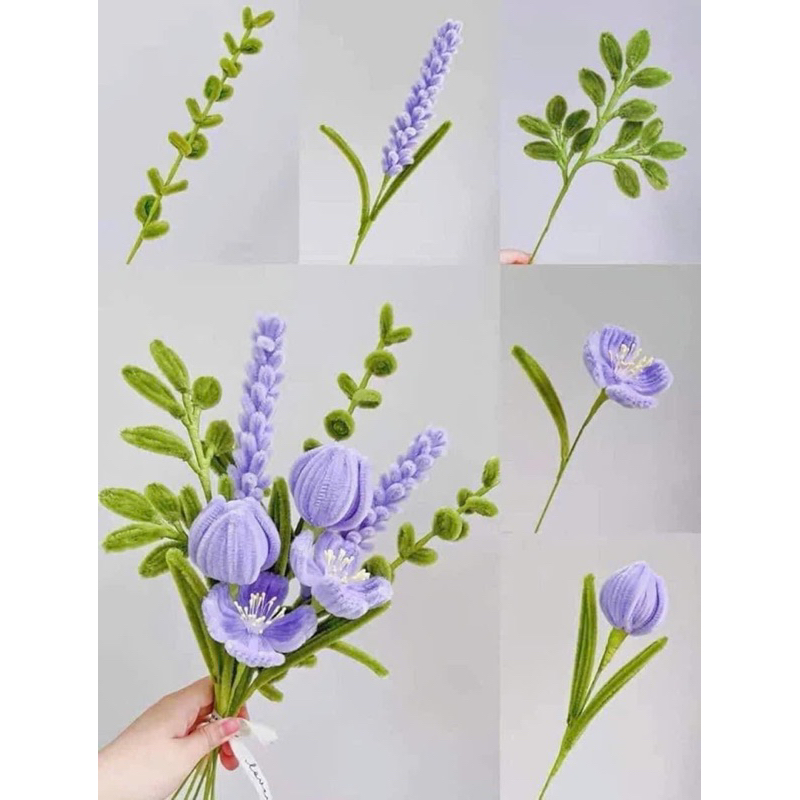 100 cành kẽm nhung, kẽm lông làm hoa, trang trí uốn hình