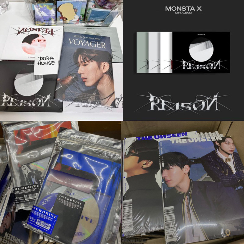 - Bộ ảnh Monsta X - REASON, UNSEEN, OVERDRIVE chính hãng nguyên seal