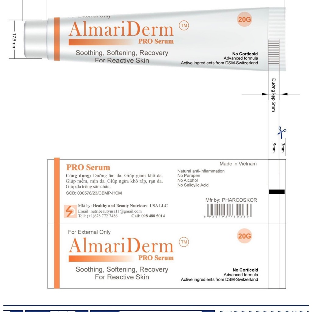 AlmariDerm Pro Serum - Soothing, Softening, Recovery For Reactive Skin