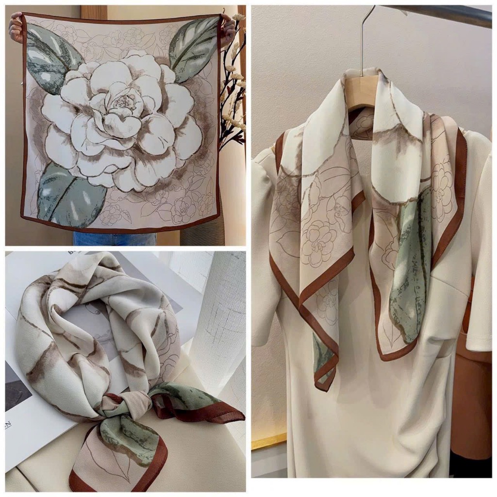 Khăn Lụa 70x70cm Cho Bạn Nữ