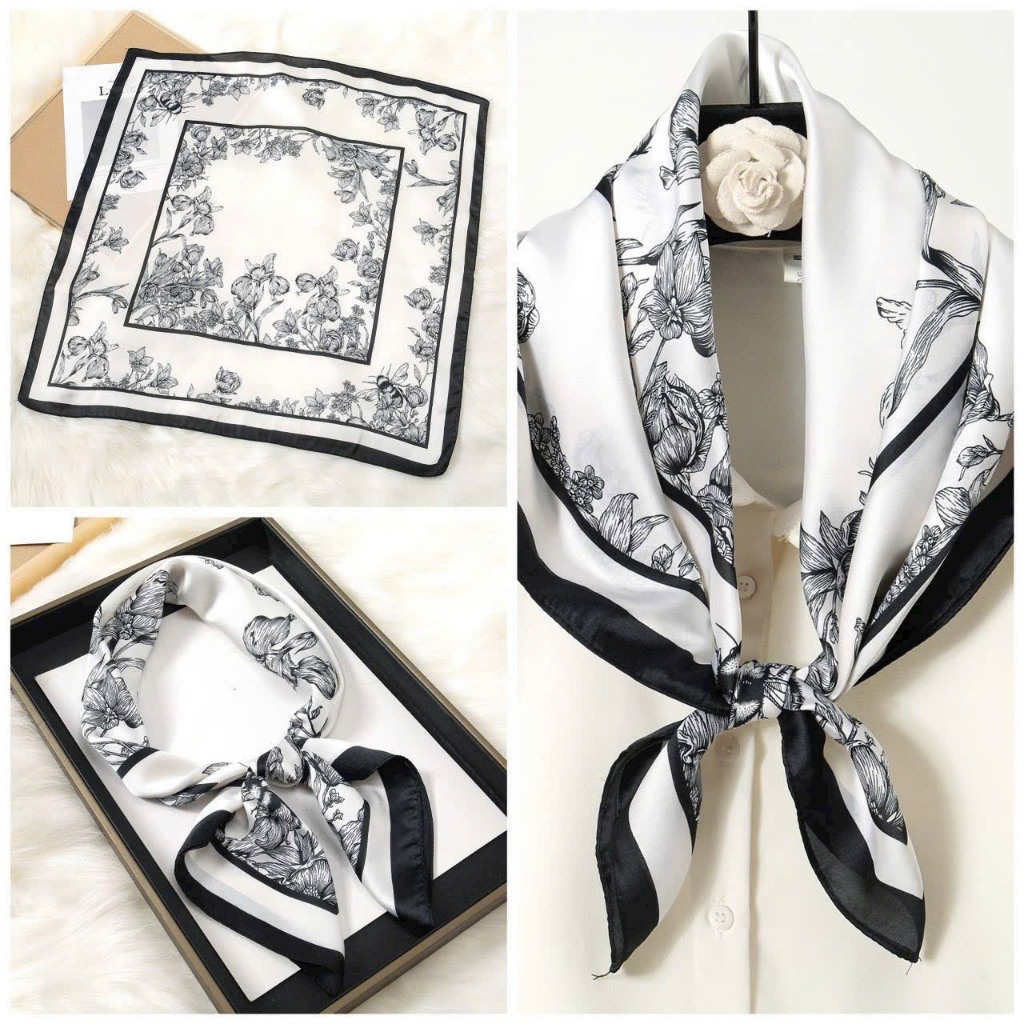 Khăn Lụa 70x70cm Cho Bạn Nữ