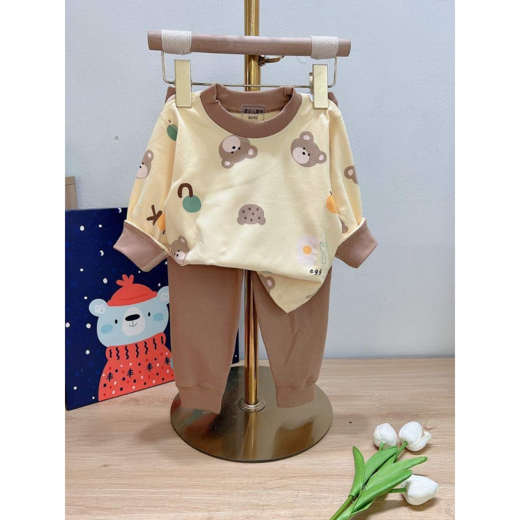 Đồ bộ kháng khuẩn hương đào, chất nỉ siêu mềm mịn, cả bé trai và bé gái. size từ