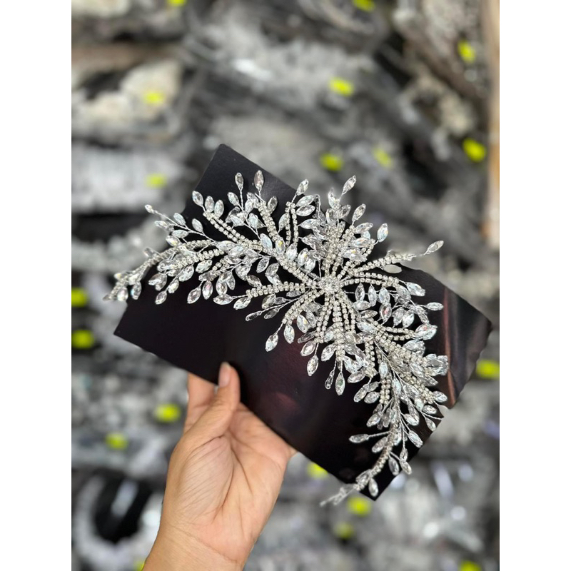 🔥🔥 Phụ kiện cưới Bích Dung - Bờm tia đá hoa tuyết dành cho cô dâu ngày cưới siêu xinh nhé