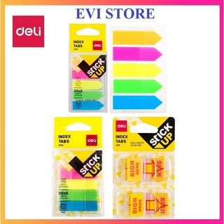 Giấy phân trang deli 10602 / 10202 / 10101 / giấy nhớ sign here ea10202 / ea10602 / ea10101