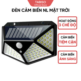Đèn Cảm Biến Chuyển Động Năng Lượng Mặt Trời 100 LED, Cảm biến chuyển động ban đêm. 100 mắt, Chống Mưa - TABISO