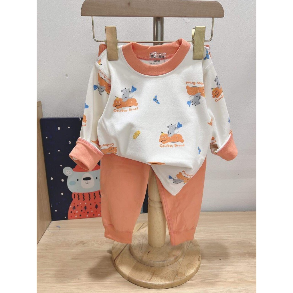 Đồ bộ kháng khuẩn hương đào, chất nỉ siêu mềm mịn, cả bé trai và bé gái. size từ