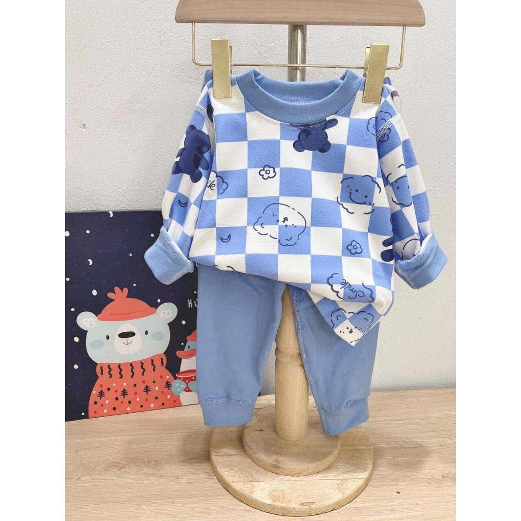 Đồ bộ kháng khuẩn hương đào, chất nỉ siêu mềm mịn, cả bé trai và bé gái. size từ