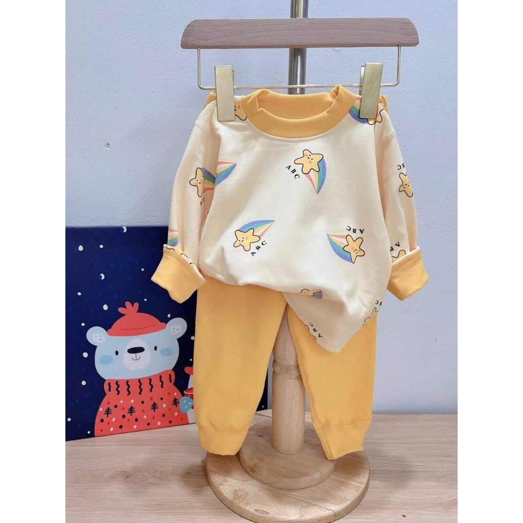 Đồ bộ kháng khuẩn hương đào, chất nỉ siêu mềm mịn, cả bé trai và bé gái. size từ