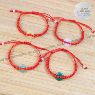 Vòng Tay Chỉ Đỏ Đồng Điếu May Mắn - 4 màu