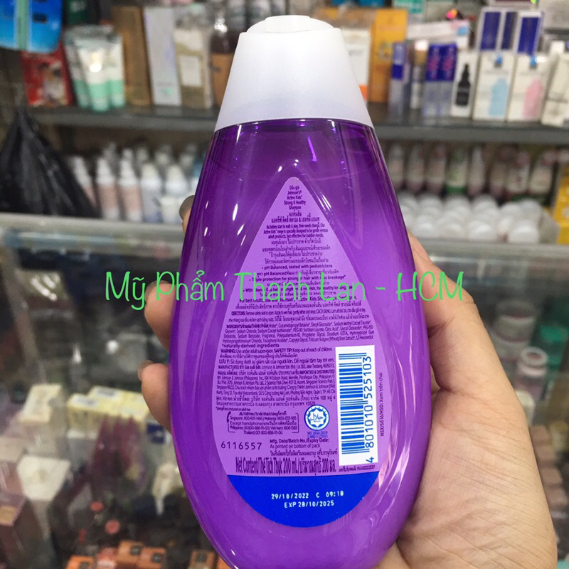 Dầu gội Johnson's Baby Shampoo Active Kids Strong And Healthy 200ml