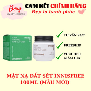 Mặt Nạ Đất Sét Tro Núi Lửa Innisfree Super Volcanic Pore Clay Mask 100ml (Mẫu Mới)