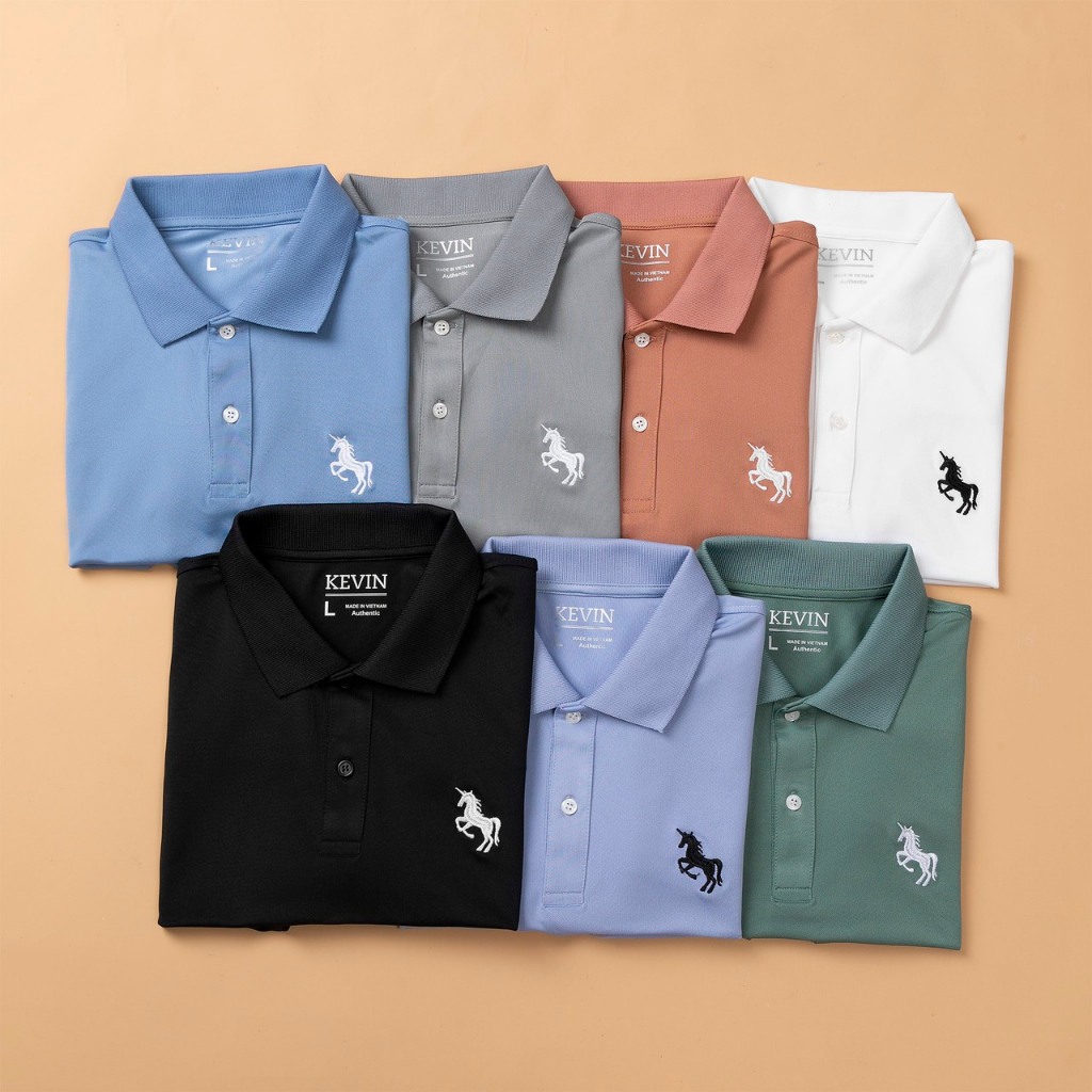 ÁO THUN POLO KEVIN THÊU LOGO NGỰA KV.P06